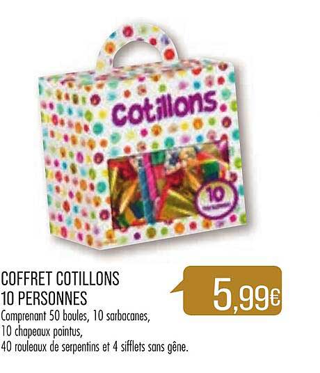 Coffret Cotillons 10 Personnes