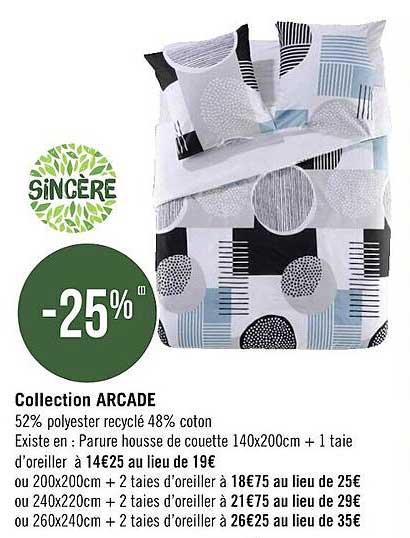 collection arcade sincère