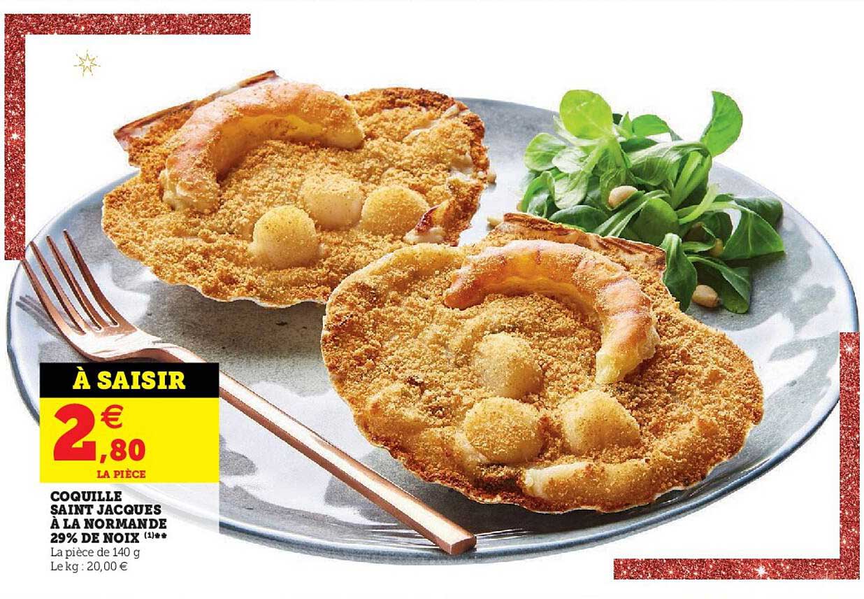 Coquille Saint Jacques à La Normande 29% De Noix