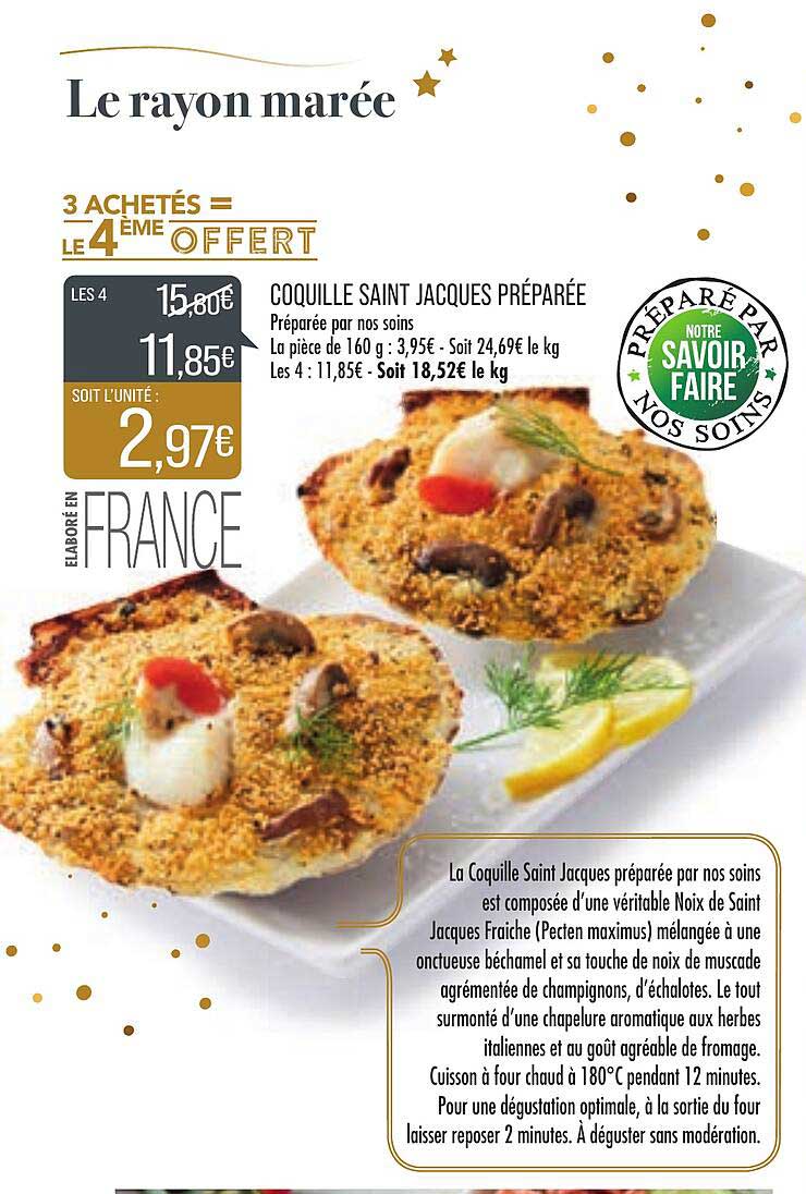 coquille saint jacques préparée