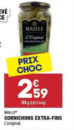 cornichons extra-fins maille