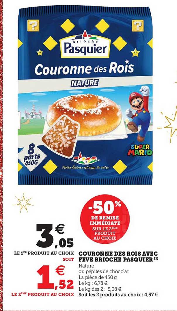 couronne des rois avec fève brioche pasquier