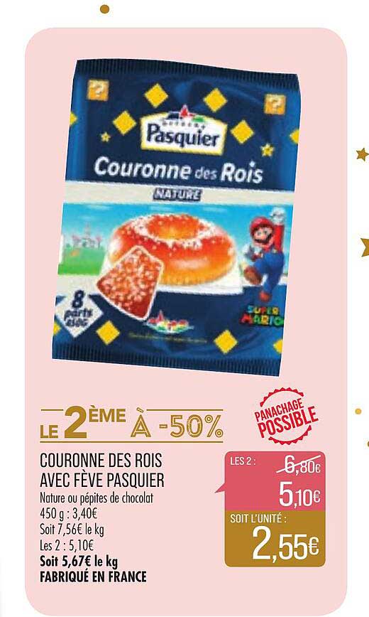 couronne des rois avec fève pasquier