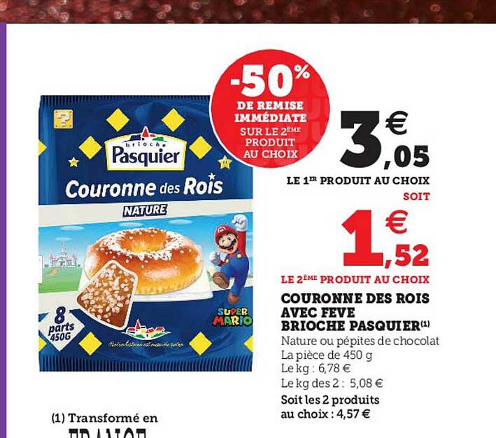 couronne des rois avec fèvre brioche pasquier