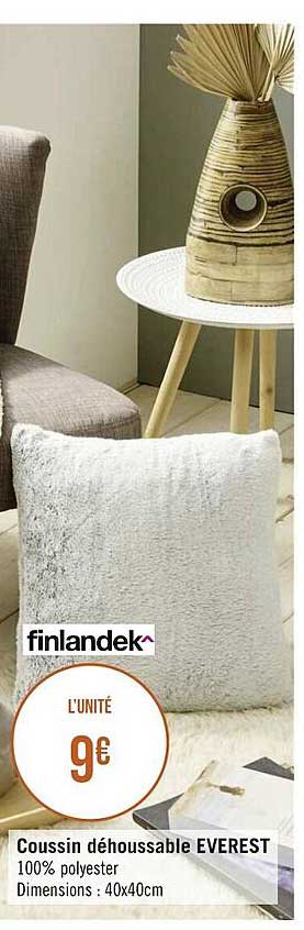 coussin déhoussable everest finlandek^