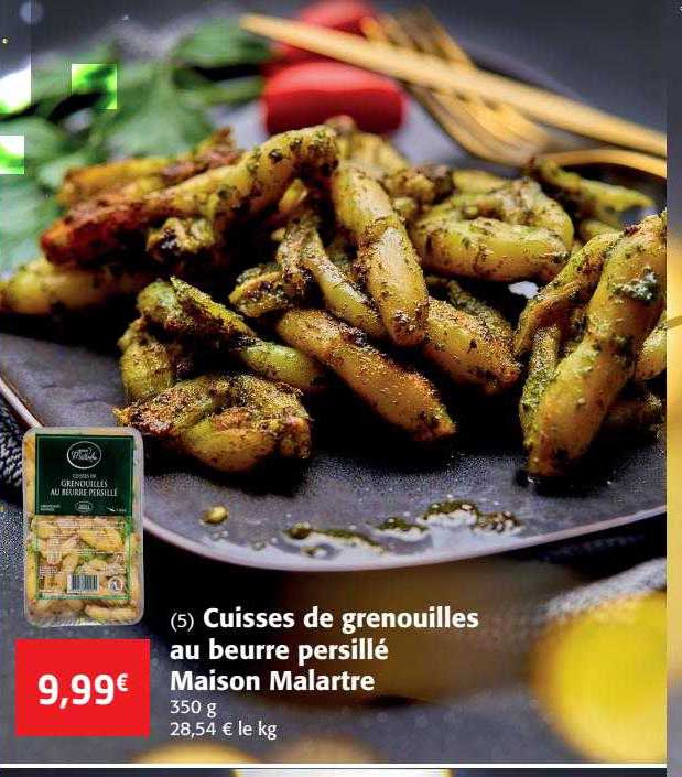 cuisses de grenouilles au beurre persillé maison malartre