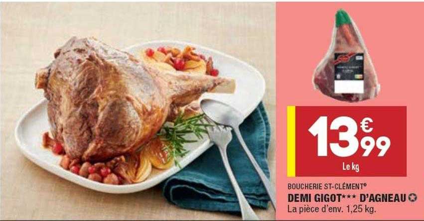 demi gigot*** d'agneau boucherie st-clément