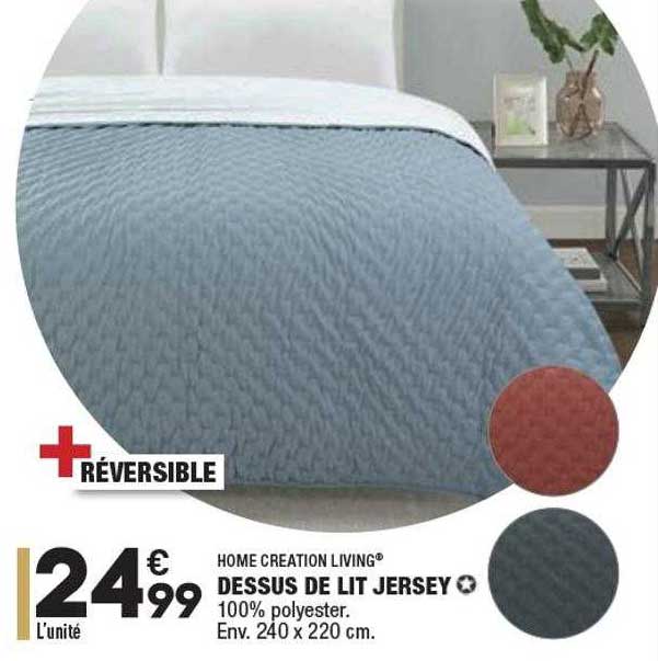 Dessus De Lit Jersey Home Creation Living