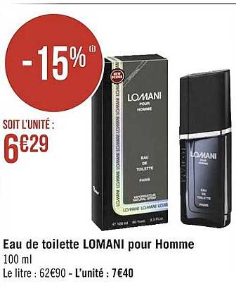 eau de toilette lomani pour homme