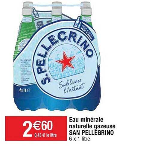 eau minérale naturelle gazeuse san pellegrino