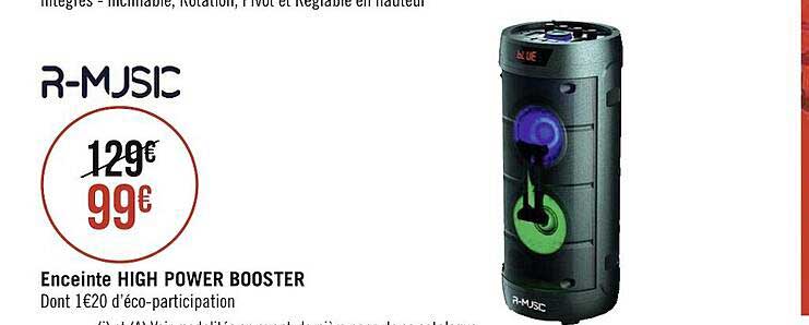 enceinte high power booster r-music