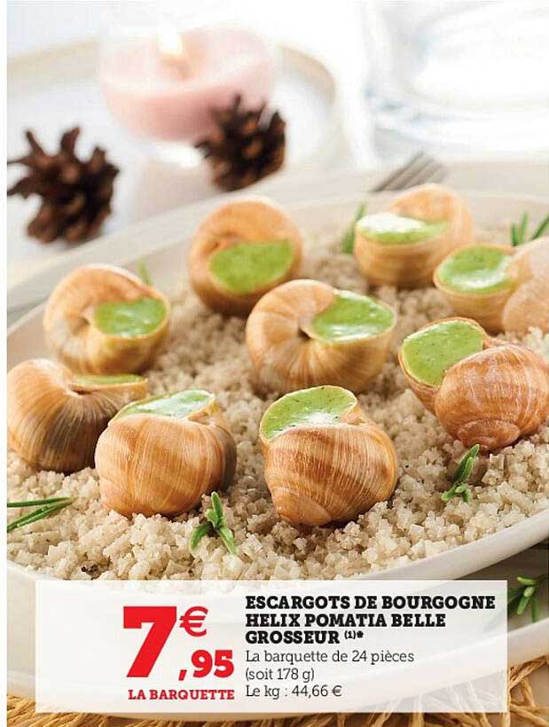 escargots de bourgogne helix pomatia belle grosseur