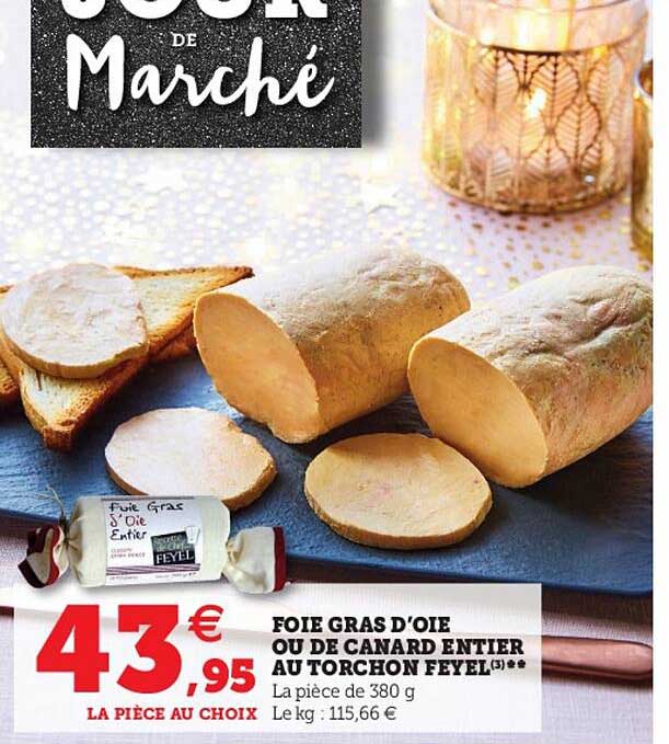 foie gras d'oie ou de canard entier au torchon feyel