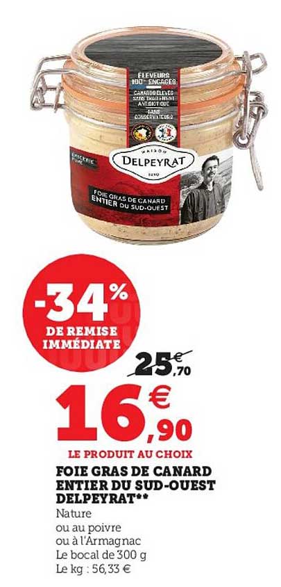 foie gras de canard entier du sud-ouest delpeyrat