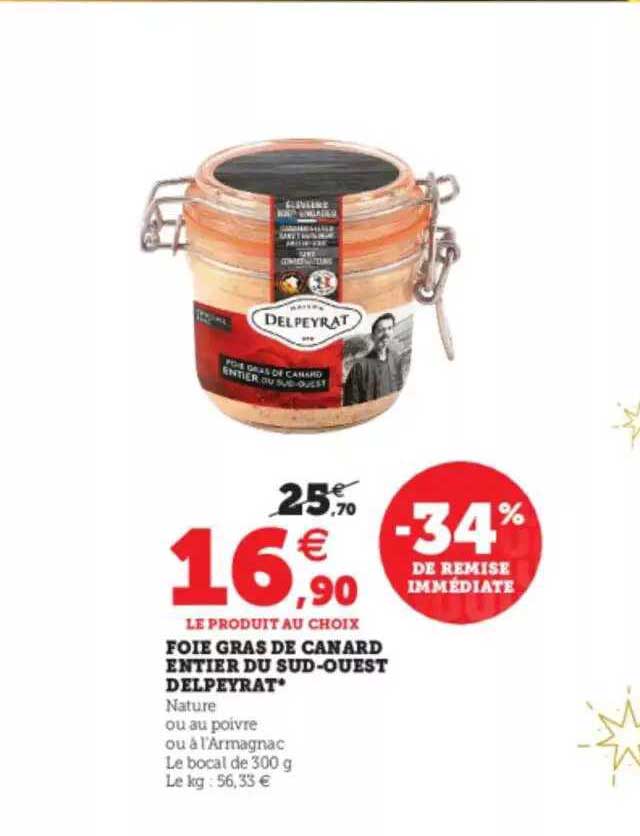 foie gras de canard entier du sud-ouest delpeyrat