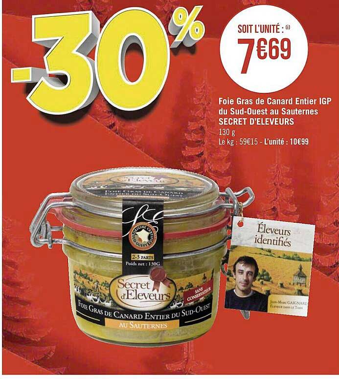 foie gras de canard entier igp du sud-ouest au sauternes secrets d'éleveurs