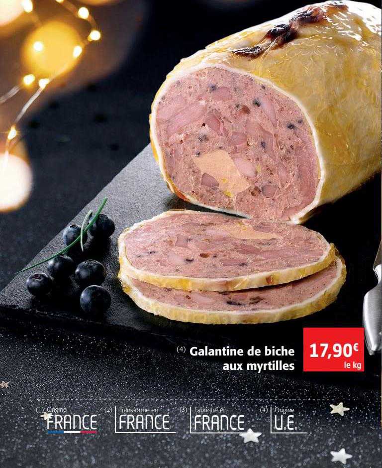 galantine de biche aux myrtilles