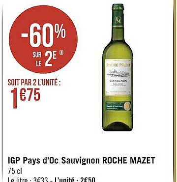 igp pays d'oc sauvignon roche mazet