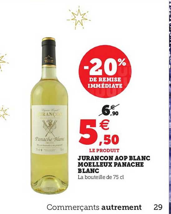 Jurançon Aop Blanc Moelleux Panaché Blanc