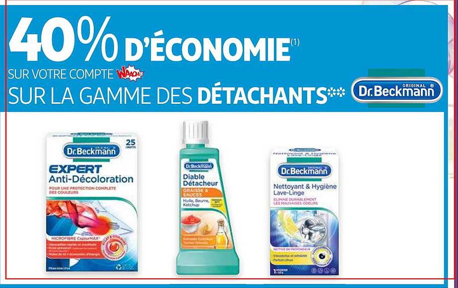 la gamme des détachants dr. beckmann