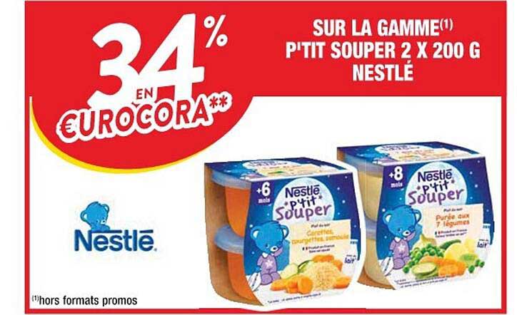 la gamme p'tit souper 2 x 200 g nestlé