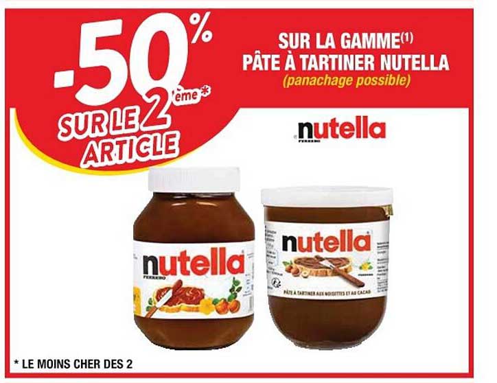 La Gamme Pâte à Tartiner Nutella