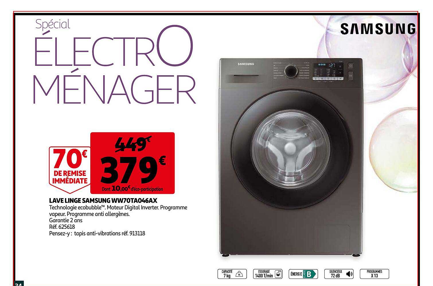 lave linge samsung