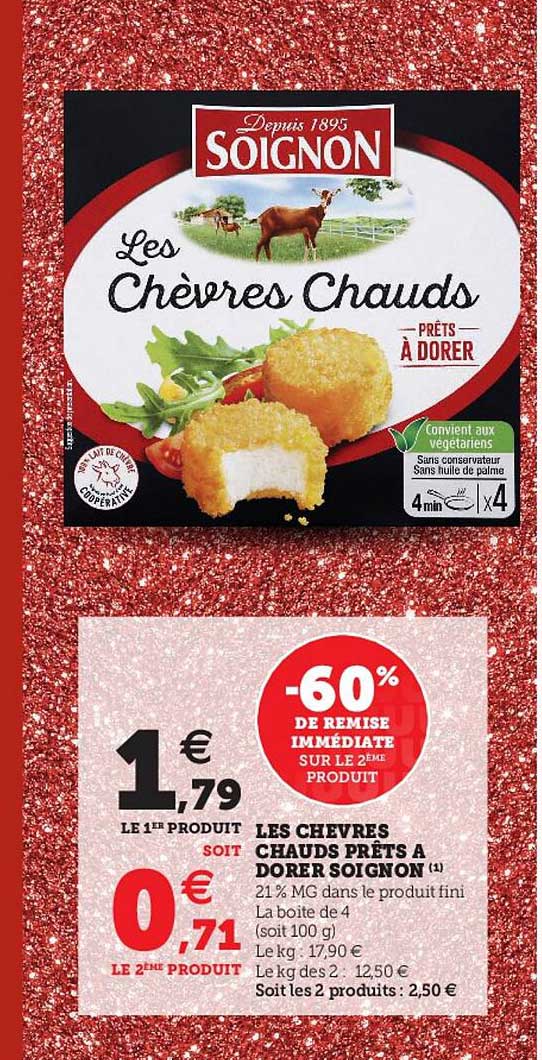 les chèvres chauds prêts à dorer soignon