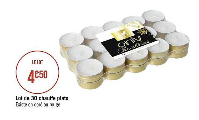 Lot De 30 Chauffe Plats