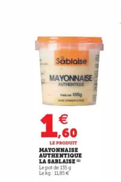 mayonnaise authentique la sablaise