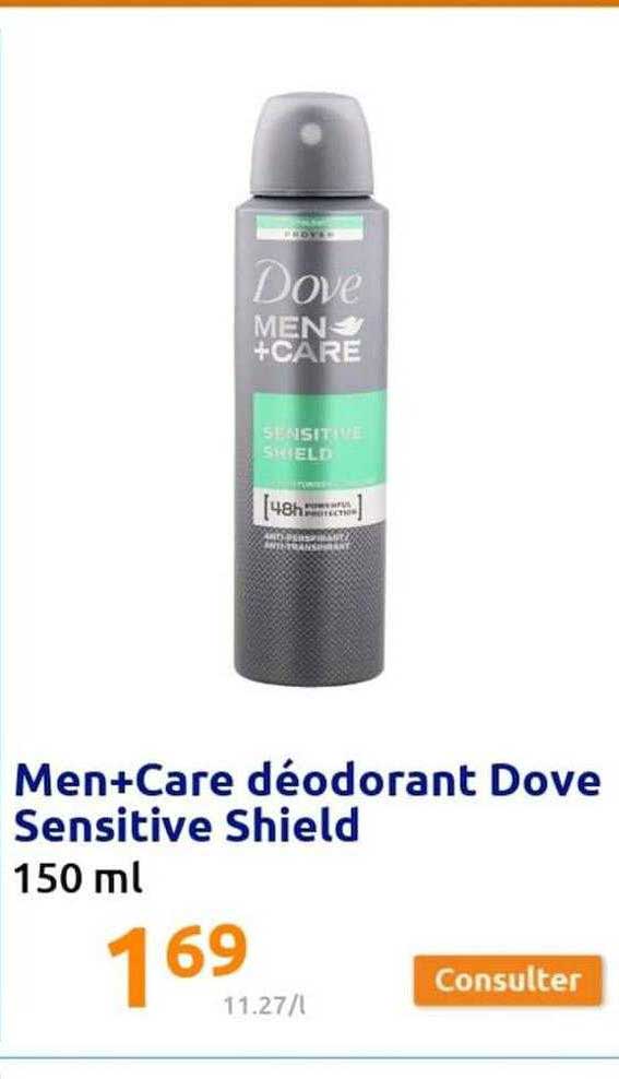 men+care déodorant dove sensitive shield