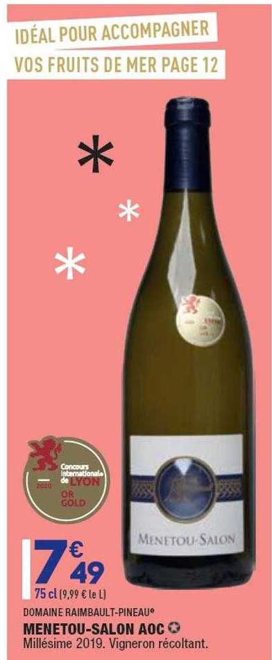 menetou-salon aoc domaine raimbault-pineau