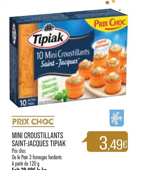 mini croustillants saint-jacques tipiak