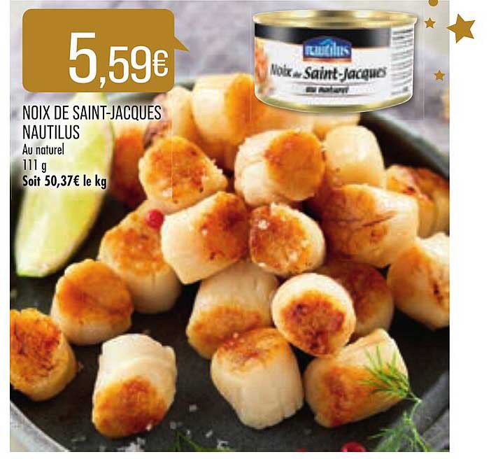 noix de saint-jacques nautilus