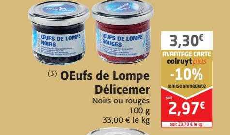 oeufs de lompe délicemer