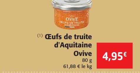 oeufs de truite d'aquitaine ovive