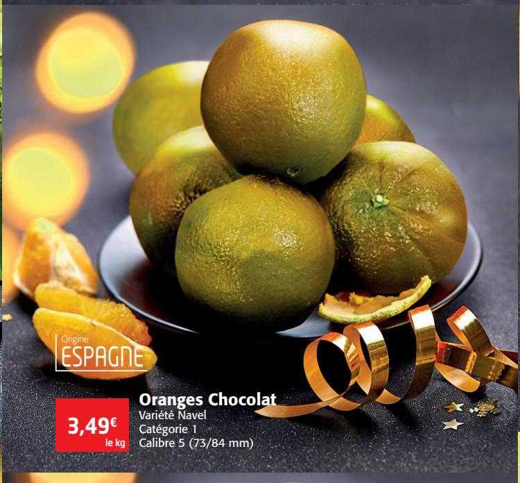 oranges chocolat navel