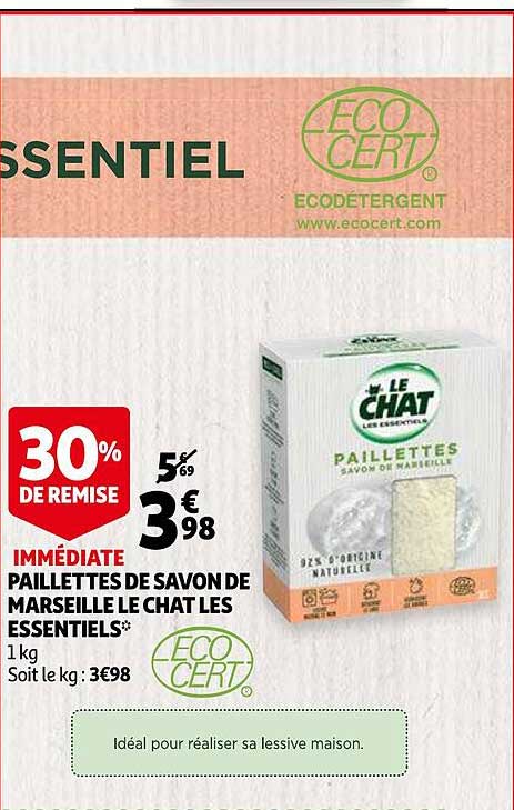 Paillettes De Savon De Marseille Le Chat Les Essentiels
