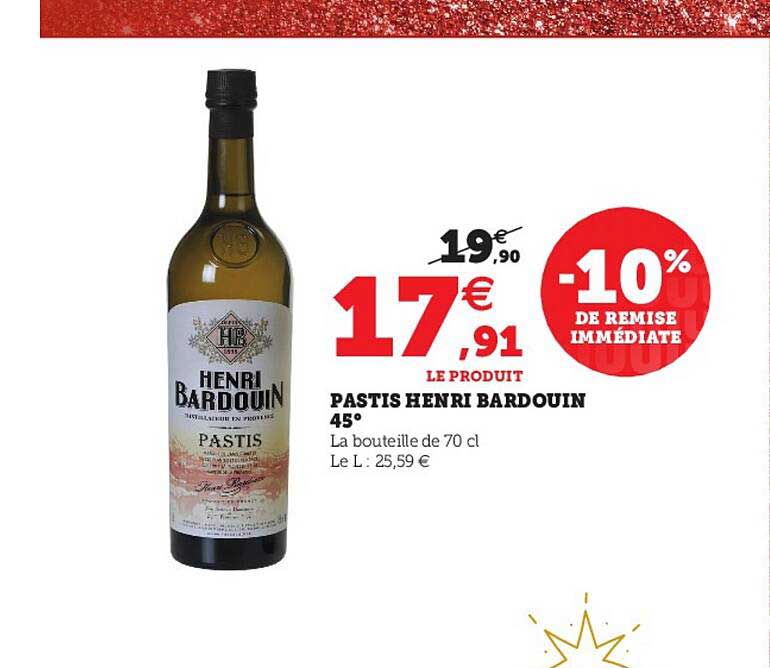 pastis henri bardouin 45°