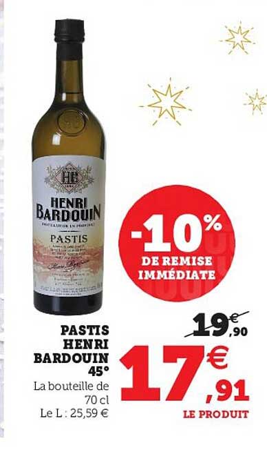 pastis henri bardouin 45°