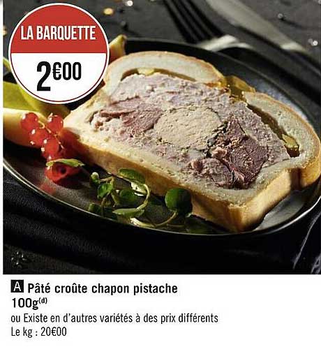 pâté croûte chapon pistache 100g