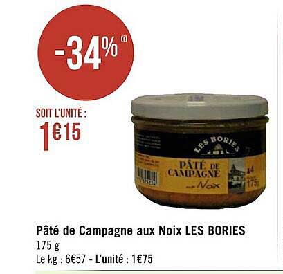 pâté de campagne aux noix les bories