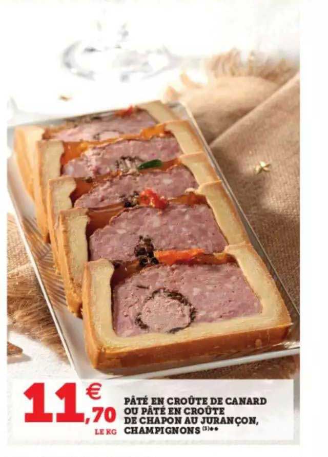 pâté en croûte de canard ou pâté en croûte de chapon au jurançon, champignons