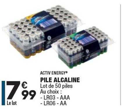 pile alcaline activ energy