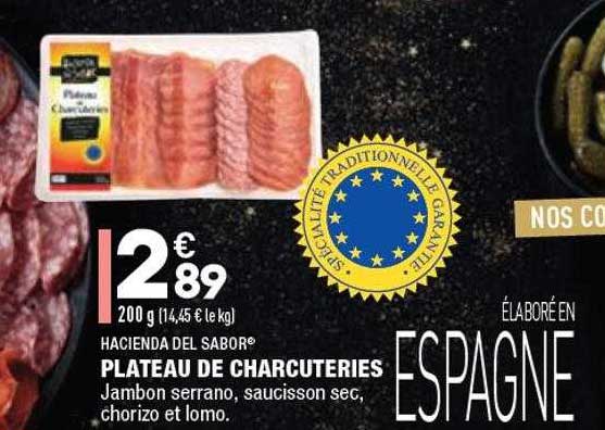 plateau de charcuteries hacienda del sabor