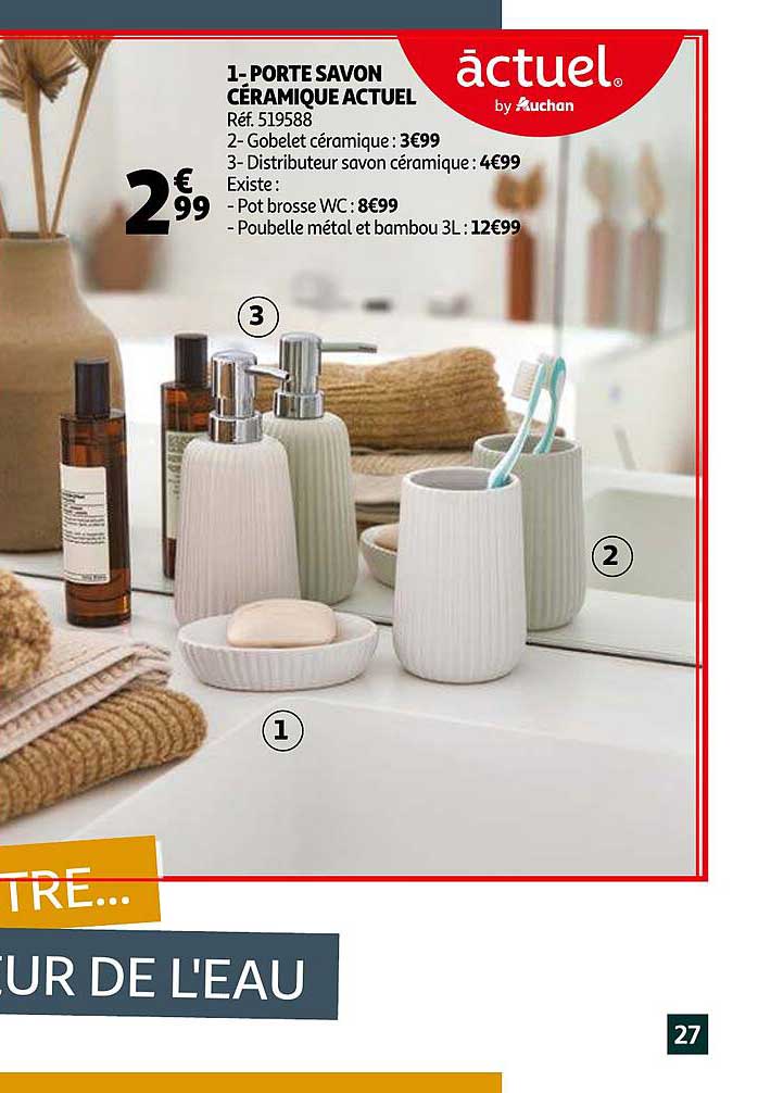 Porte Savon Céramique Actuel