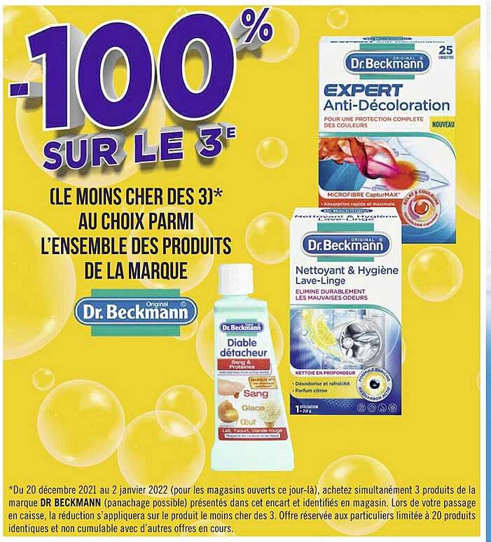 produits de la marque dr. beckmann