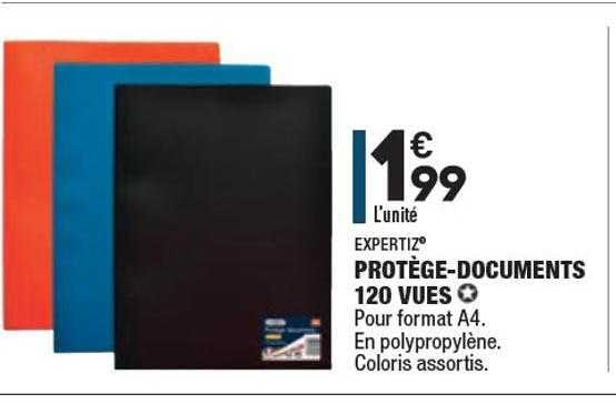 Protège-documents 120 Vues Expertiz