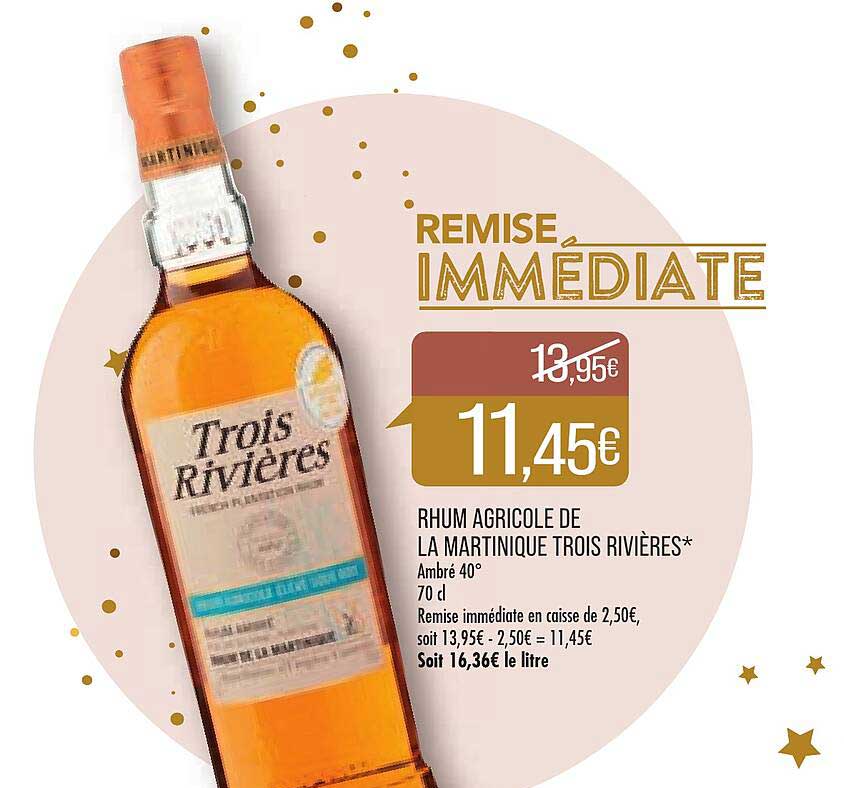 rhum agricole de la martinique trois rivières