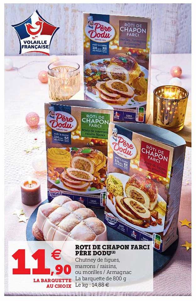 rôti de chapon farcie père dodu